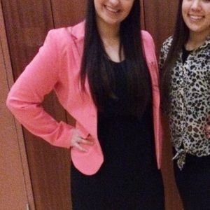 NY & Company Coral Pink Blazer